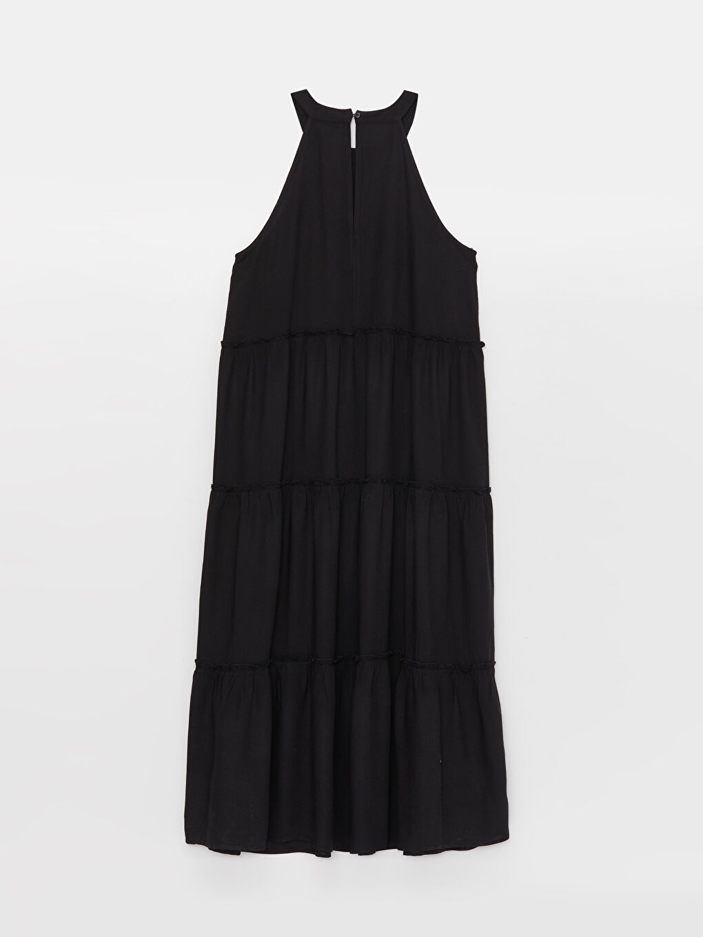 LCW Vision Halter Collar Plain Crinkle Women's Dress -S3HH39Z8-RQL