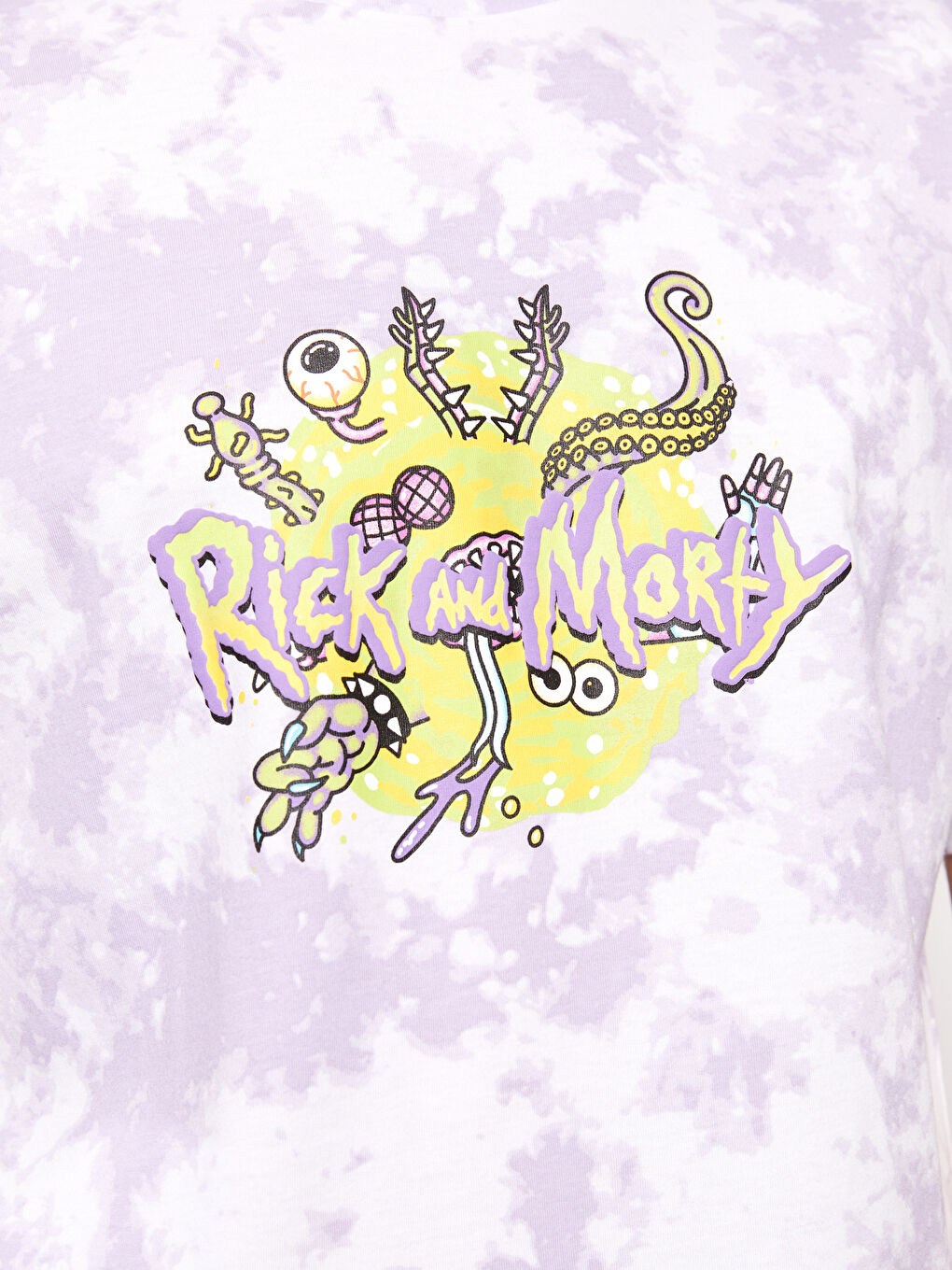 Crew Neck Short Sleeve Rick and Morty Printed Jersey Men's T-Shirt-3