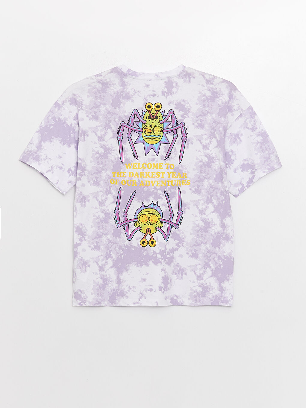 Crew Neck Short Sleeve Rick and Morty Printed Jersey Men's T-Shirt-6