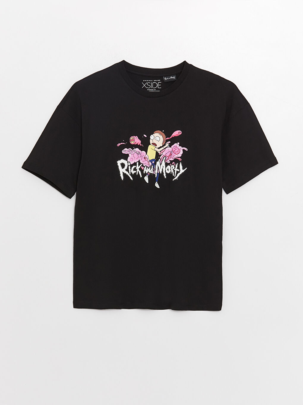 Crew Neck Short Sleeve Rick and Morty Printed Jersey Men's T-Shirt-5