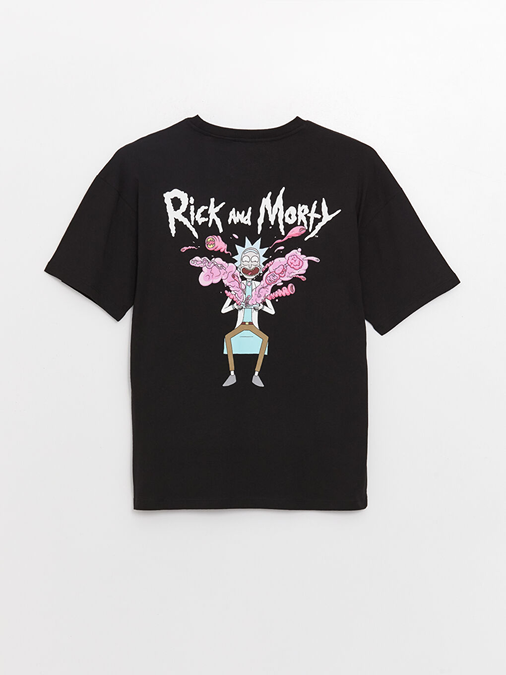 Crew Neck Short Sleeve Rick and Morty Printed Jersey Men's T-Shirt-6