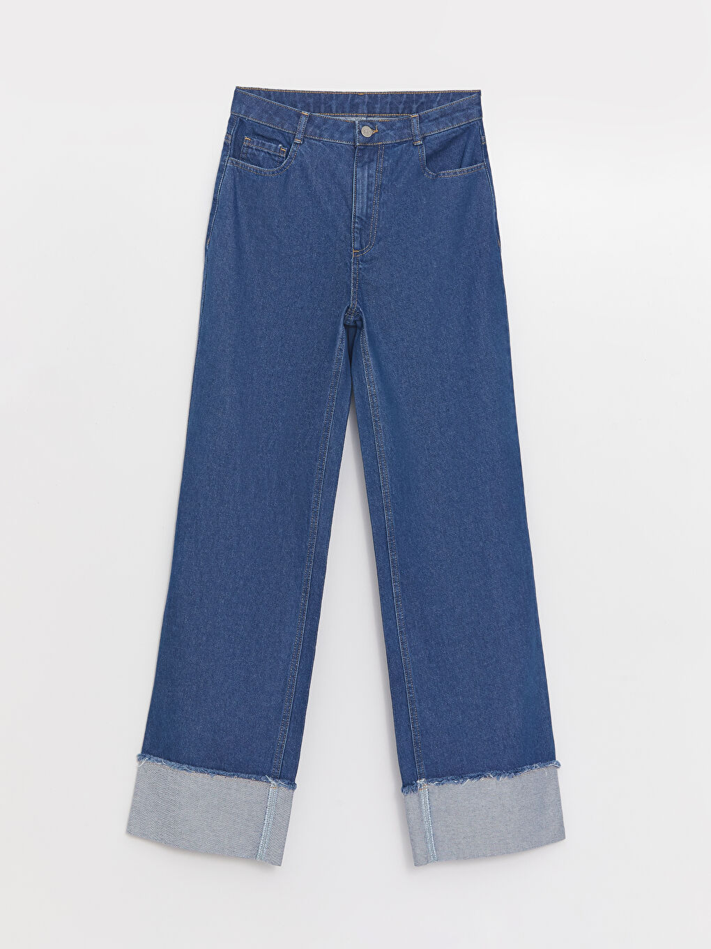 LCW baby Weit Geschnittene Bestickte Jeans Für Damen Mutter-Tochter-Kombination -S3HH74Z8-UBM