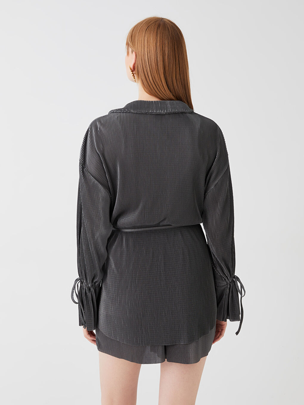 LCW Vision Cardigan Surdimensionné Uni à Col Roulé et Manches Longues pour Femmes -S3HH86Z8-JYN