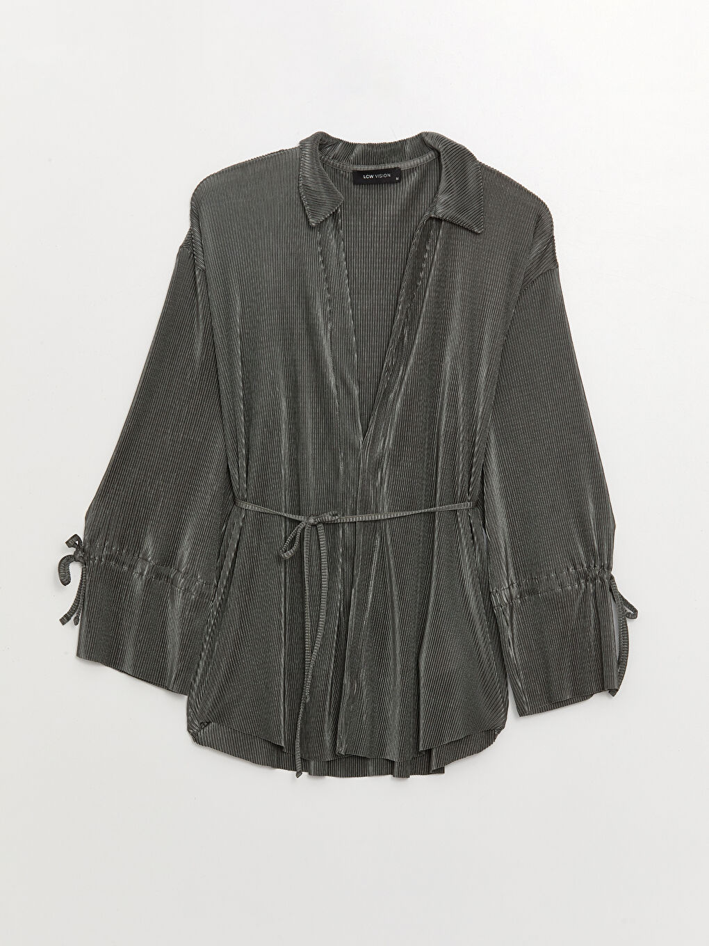 LCW Vision Cardigan Surdimensionné Uni à Col Roulé et Manches Longues pour Femmes -S3HH86Z8-JYN