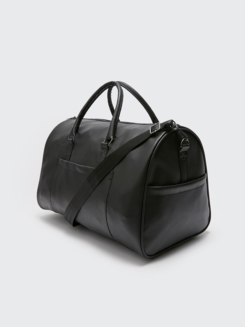 Siyah Deri Görünümlü Erkek Valiz-4