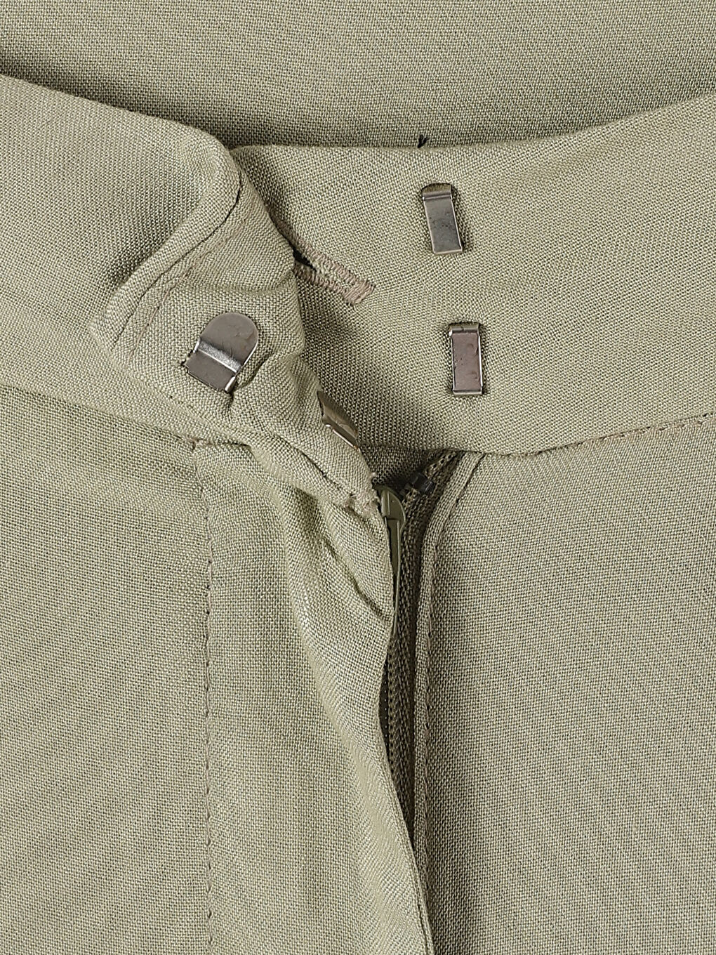 Wide Fit Pocket Detailed Palazzo Women's Trousers -S3HI01Z8-GHY