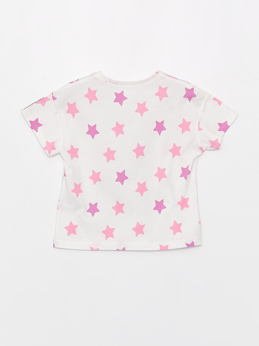 T-shirt pour Bébé Filles à Manches Courtes avec Col Rond et Imprimé Singe Nostalgique-3