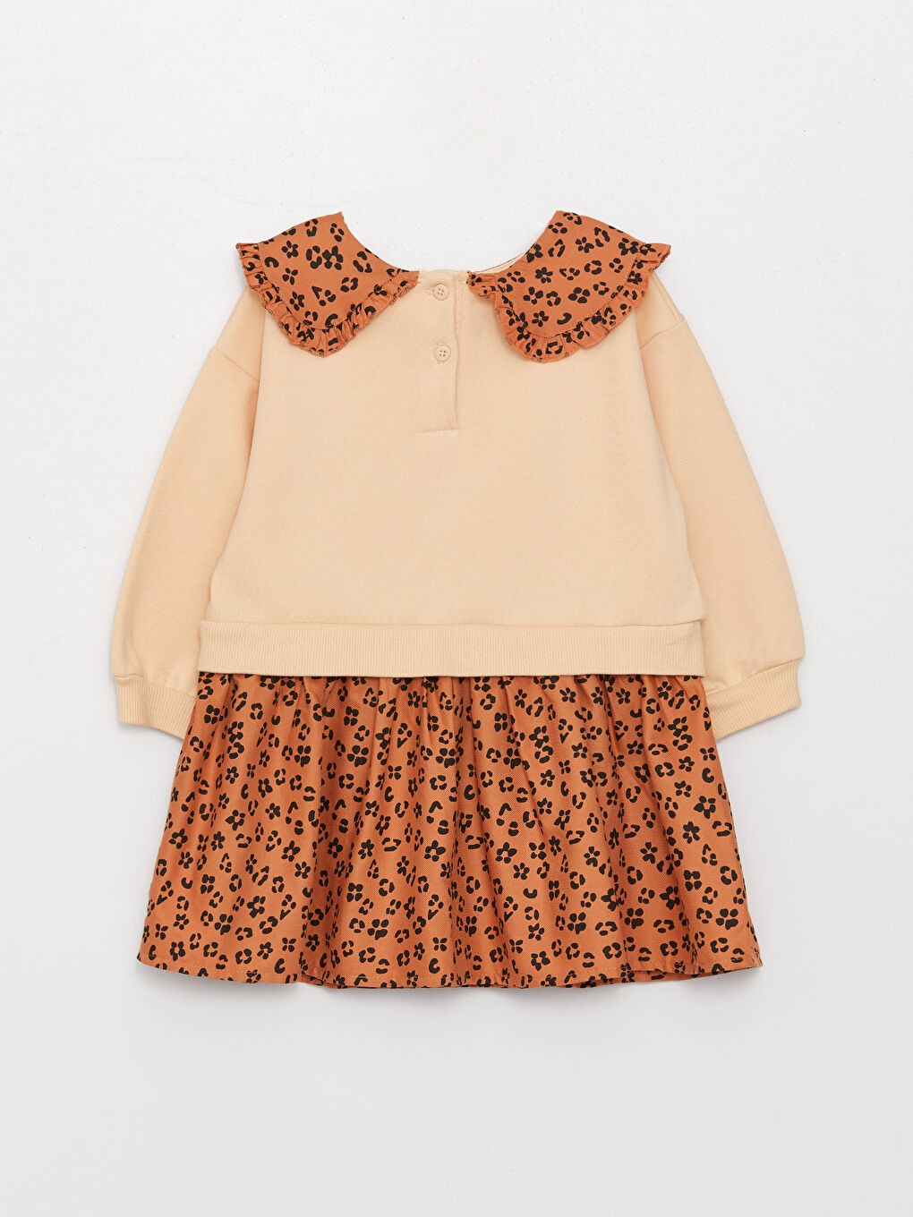 فستان بنت بيبي ياقة بيبي مطبوع ميني ماوس-1