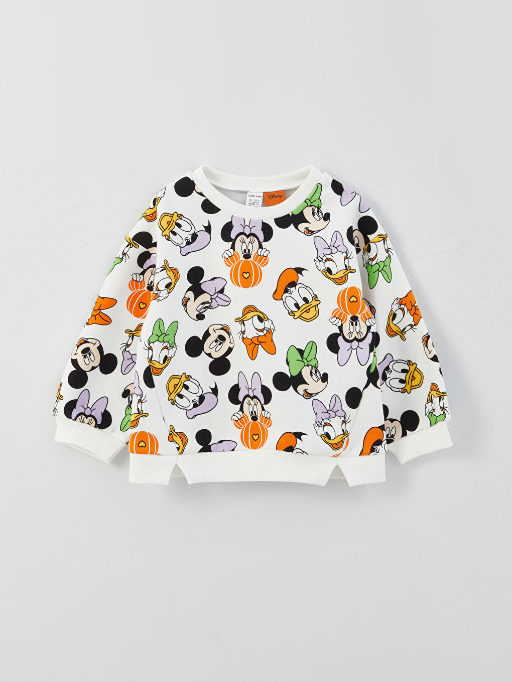 Crew Neck Minnie Mouse Printed Baby Girl Sweatshirt and Tracksuit Bottom, 2-pack -S3HI73Z1-LRA