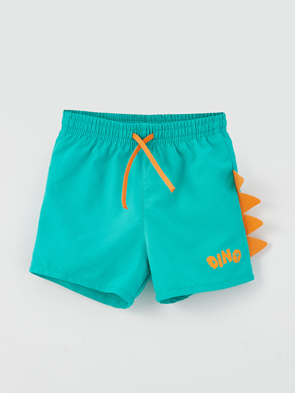 طقم رياضي و شورت بحر مطبوع للأولاد الصغار بياقة دائرية - قطعتين-2