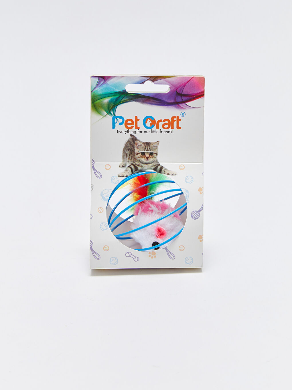 Wire Cage Cat Toy with Mouse -S3HJ25Z8-QBC