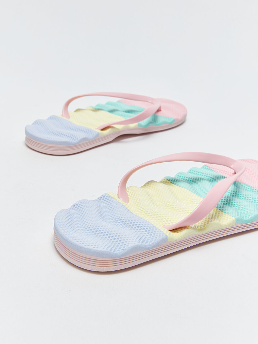 LCW STEPS Color Block Women's Flip Flops Beach Slippers -S3HJ33Z8-F9C