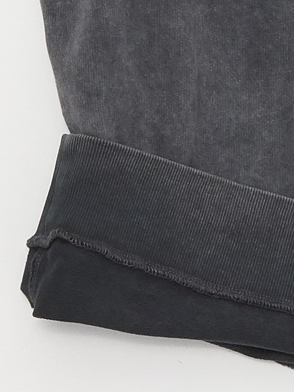 Antrasit Bisiklet Yaka Düz Oversize Kadın Sweatshirt Tunik-7