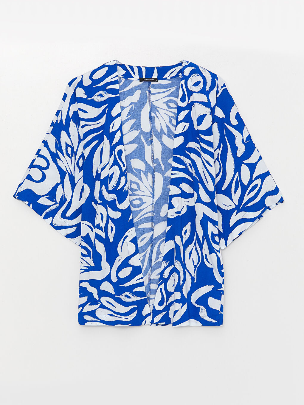 LC Waikiki Shawl Collar Patterned Oversize Women's Kimono -S3HJ52Z8-LQQ
