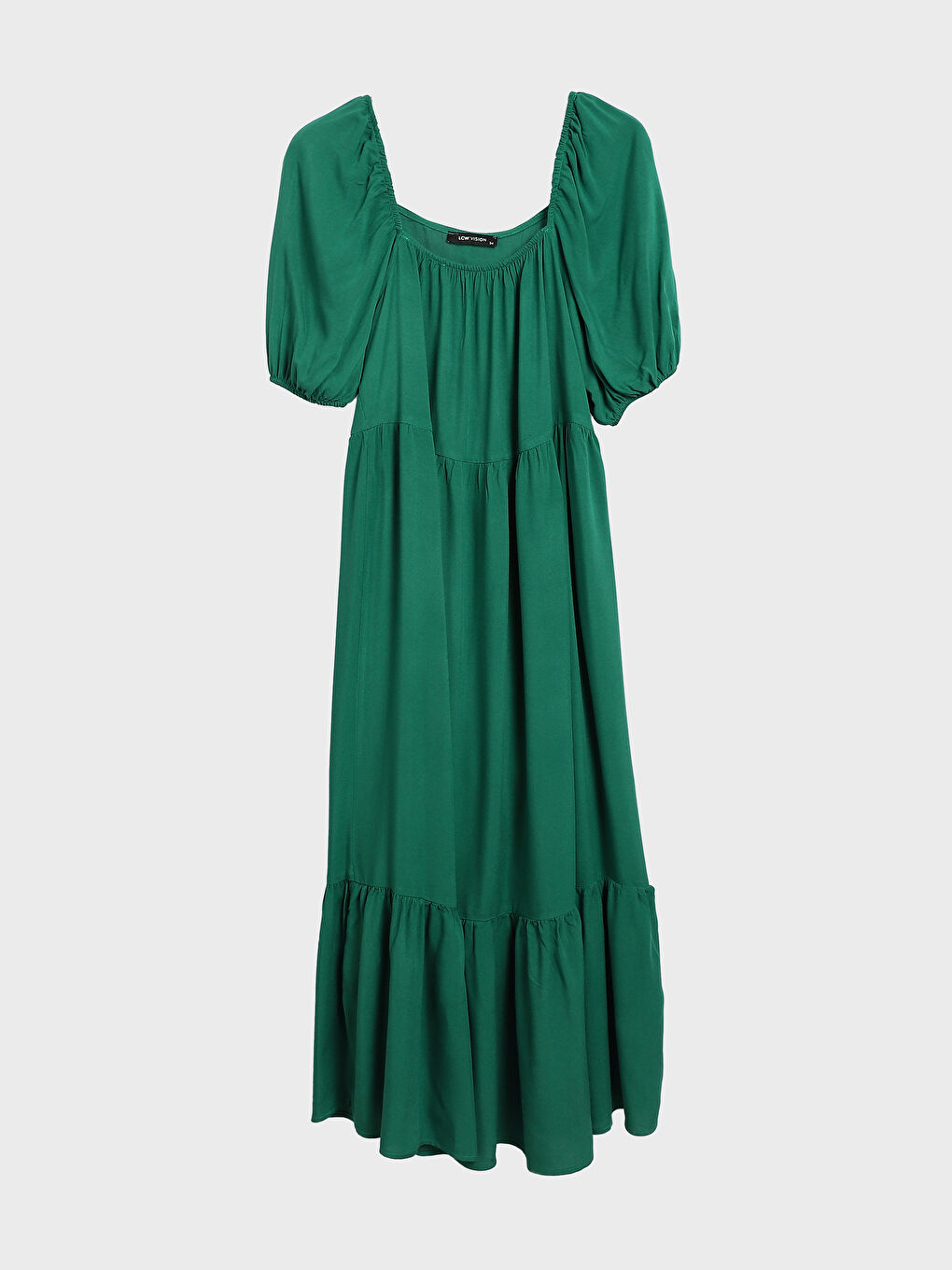 Square Collar Straight Short Sleeve A-Line Women's Dress