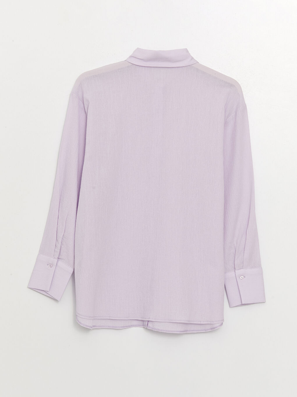 قميص سادة كم طويل واسع كِشكِش للسيدات-6