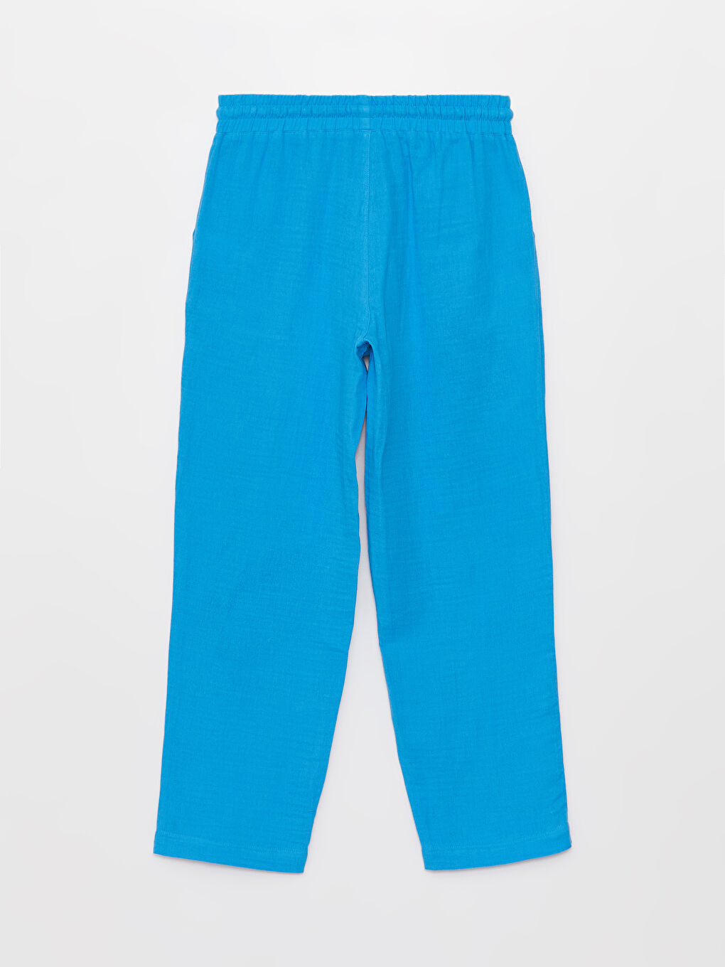 Elasticated Waist Loose Fit Muslin Women's Trousers -S3HK12Z8-V2Y