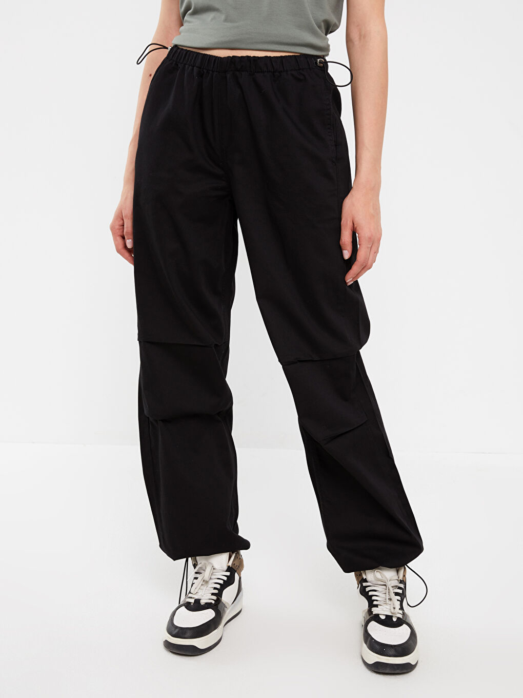 LCW Jeans Normal Waist Jogger Women's Parachute Jeans -S3HK21Z8-327