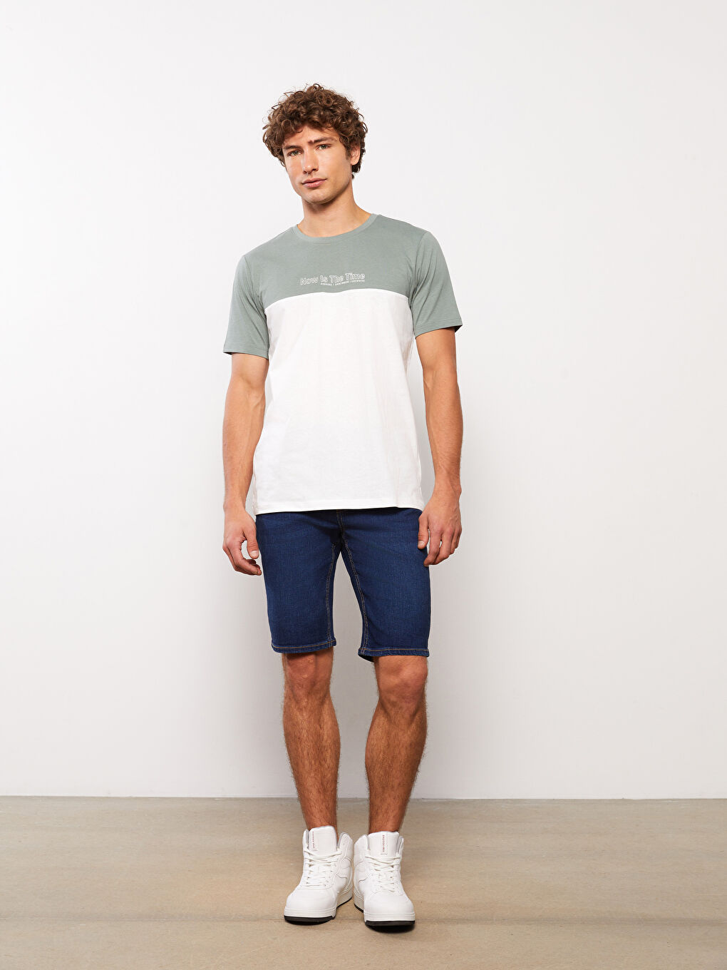 LCW Jeans Екстра Слим Фит Къси Дънкови Панталони за Мъже -S3HK24Z8-309