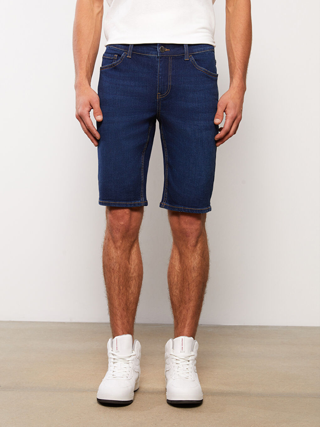 LCW Jeans Екстра Слим Фит Къси Дънкови Панталони за Мъже -S3HK24Z8-309