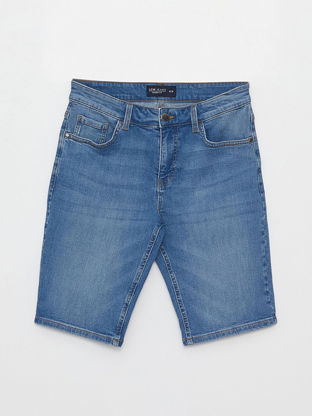 Extra Slim Fit Men's Denim Shorts-5