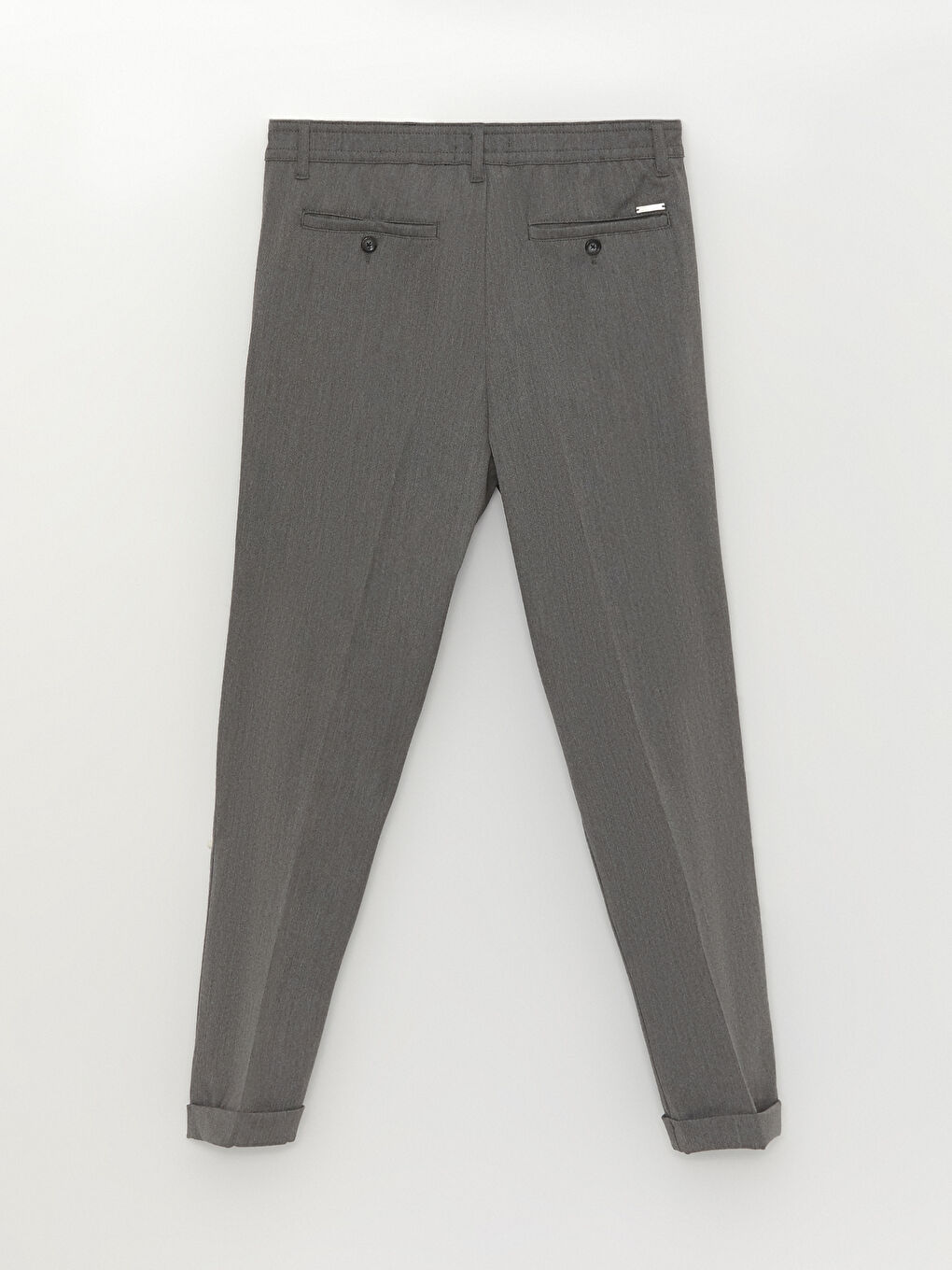 Gri Standart Kalıp Erkek Pantolon-6