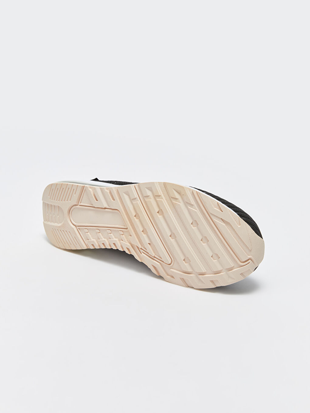 Siyah Kadın Bağcıklı Triko Spor Ayakkabı-3