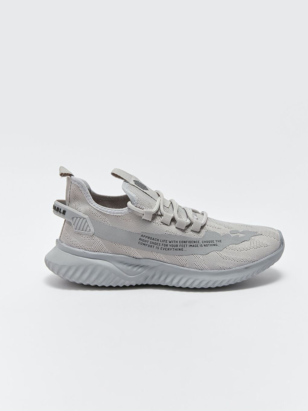 Gri Bağcıklı Erkek Spor Ayakkabı-1