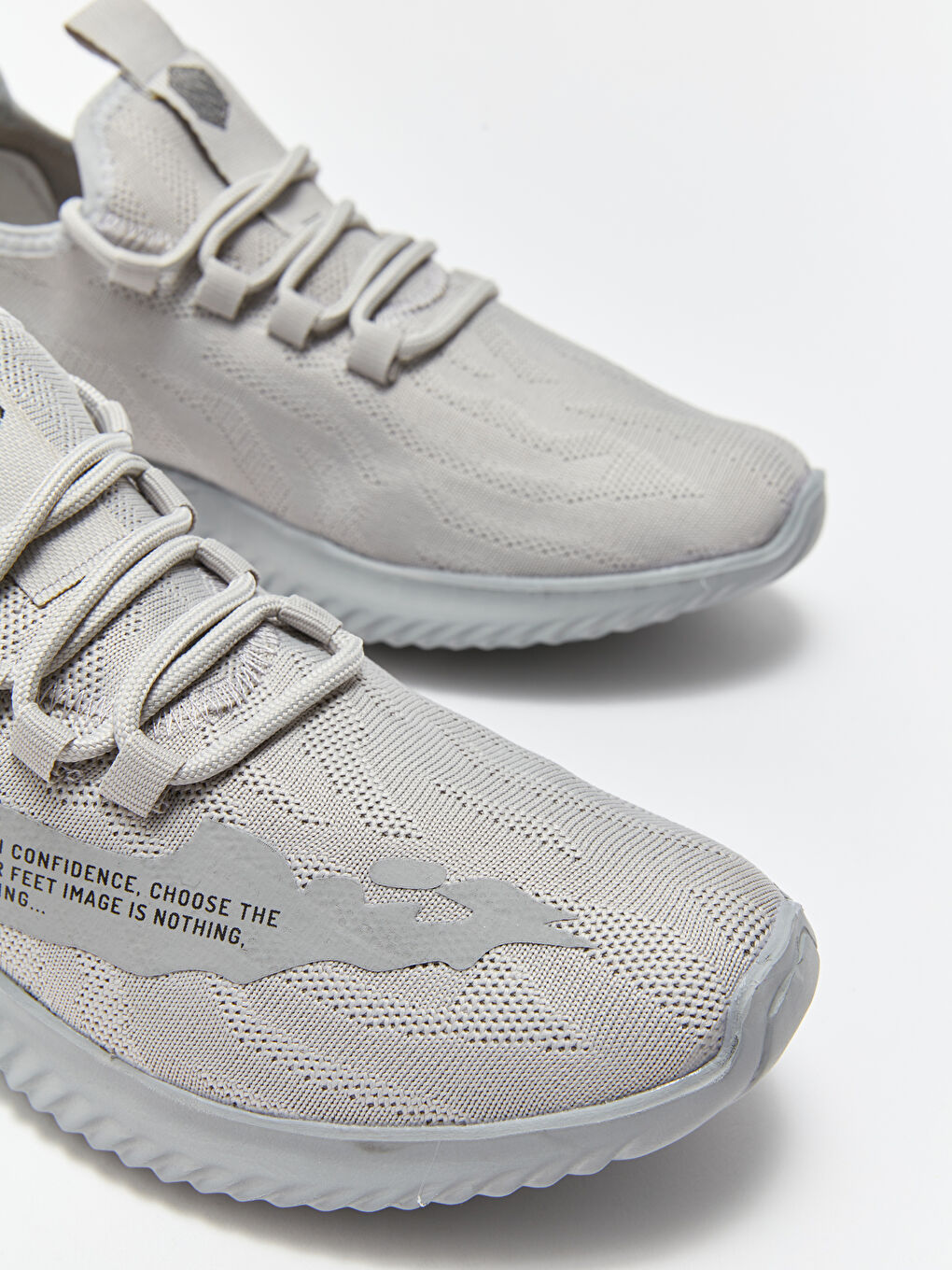 Gri Bağcıklı Erkek Spor Ayakkabı-2