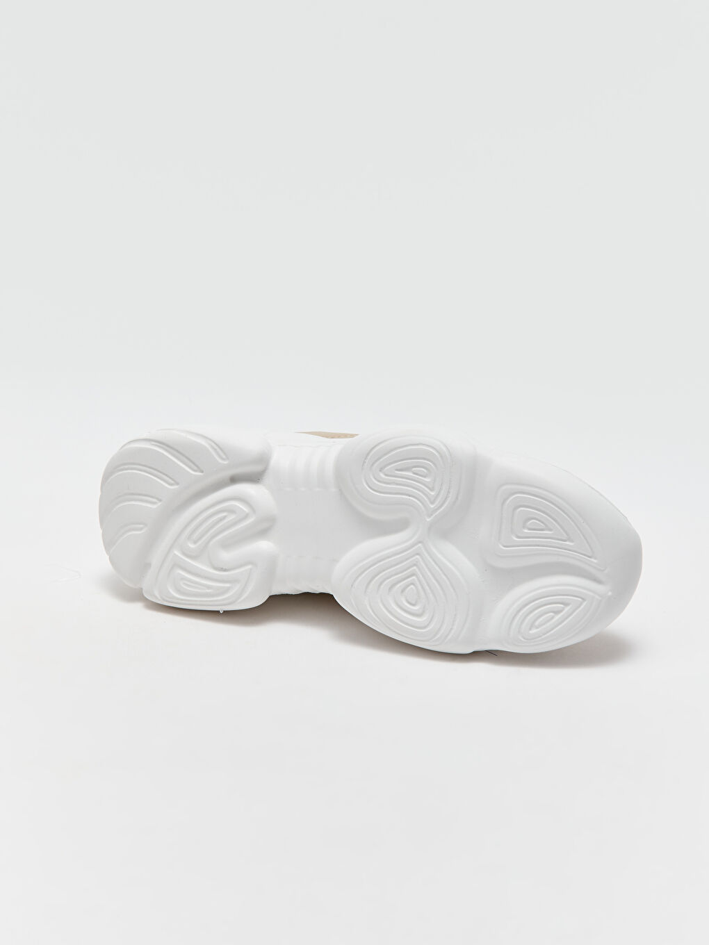 Bej Bağcıklı Kadın Spor Ayakkabı-3