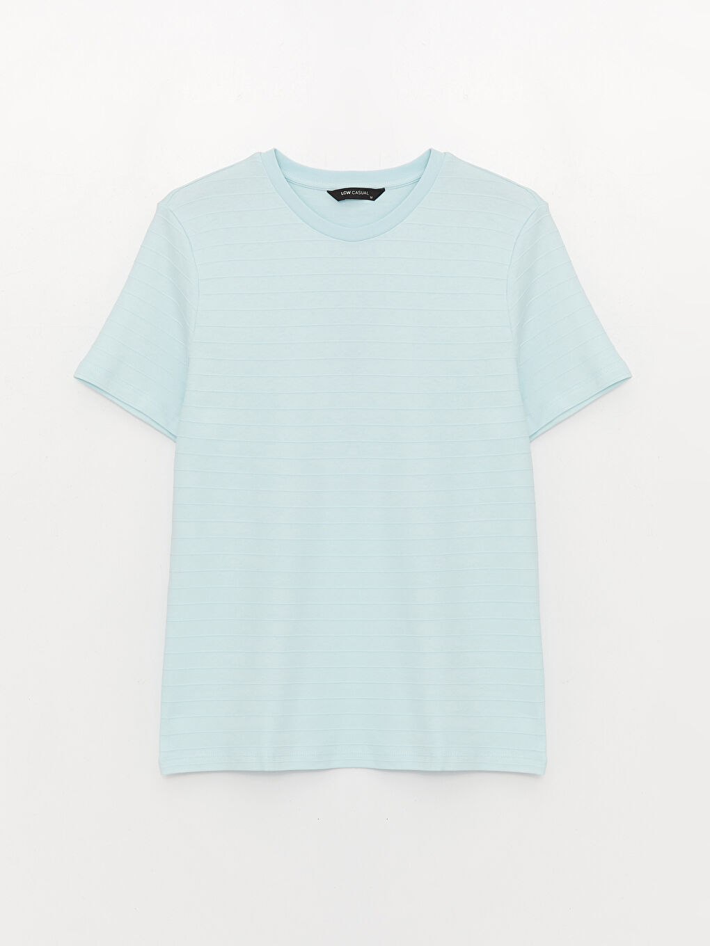 Mavi Bisiklet Yaka Penye Erkek Tişört-5