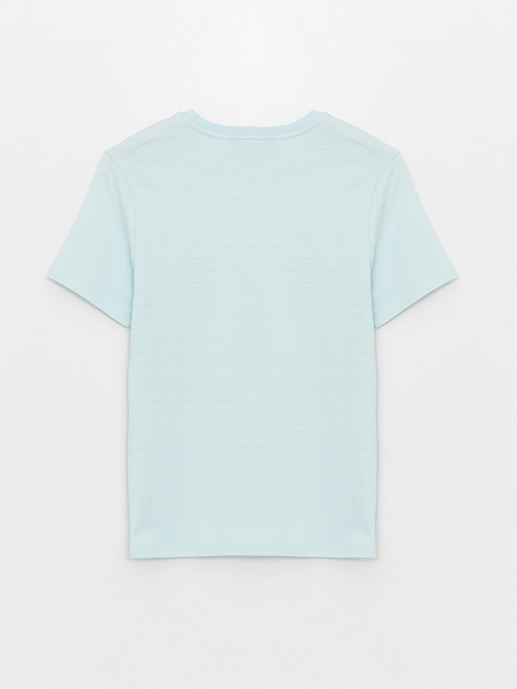 Mavi Bisiklet Yaka Penye Erkek Tişört-6