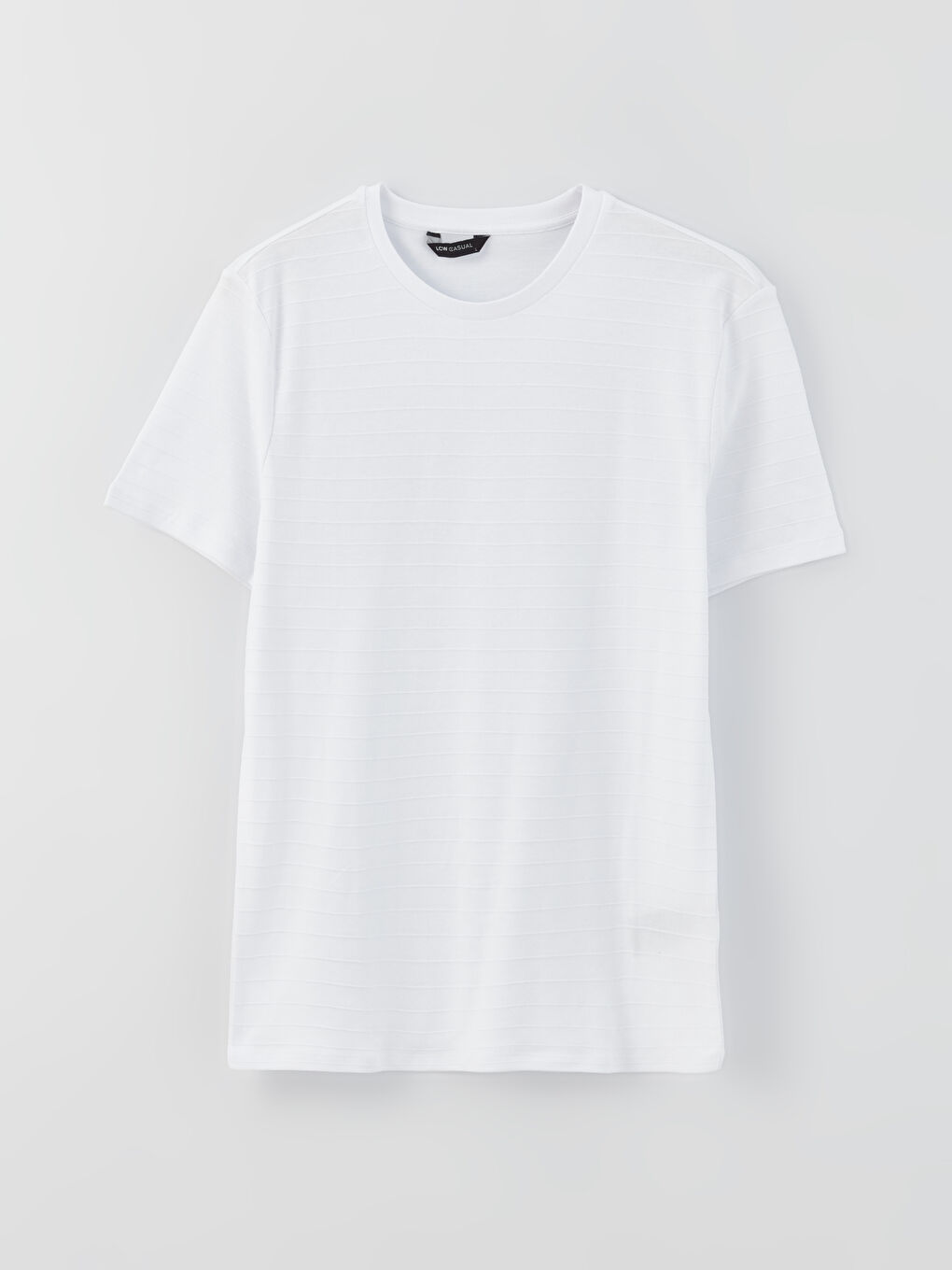 تيشيرت رجالي بياقة دائرية قماش جيرسي-5