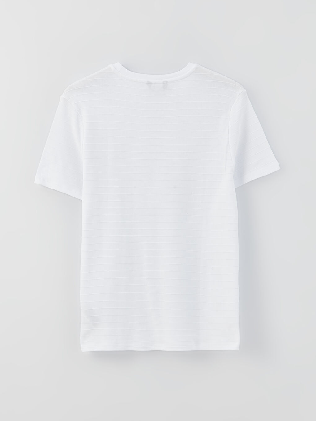 تيشيرت رجالي بياقة دائرية قماش جيرسي-6