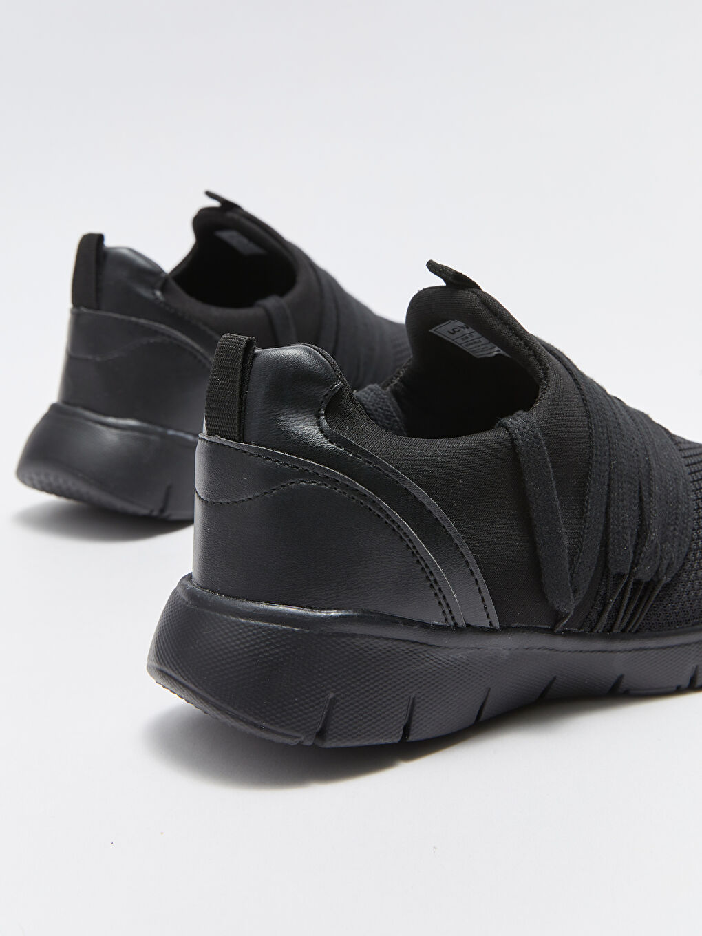 Siyah Kadın Triko Spor Ayakkabı-4