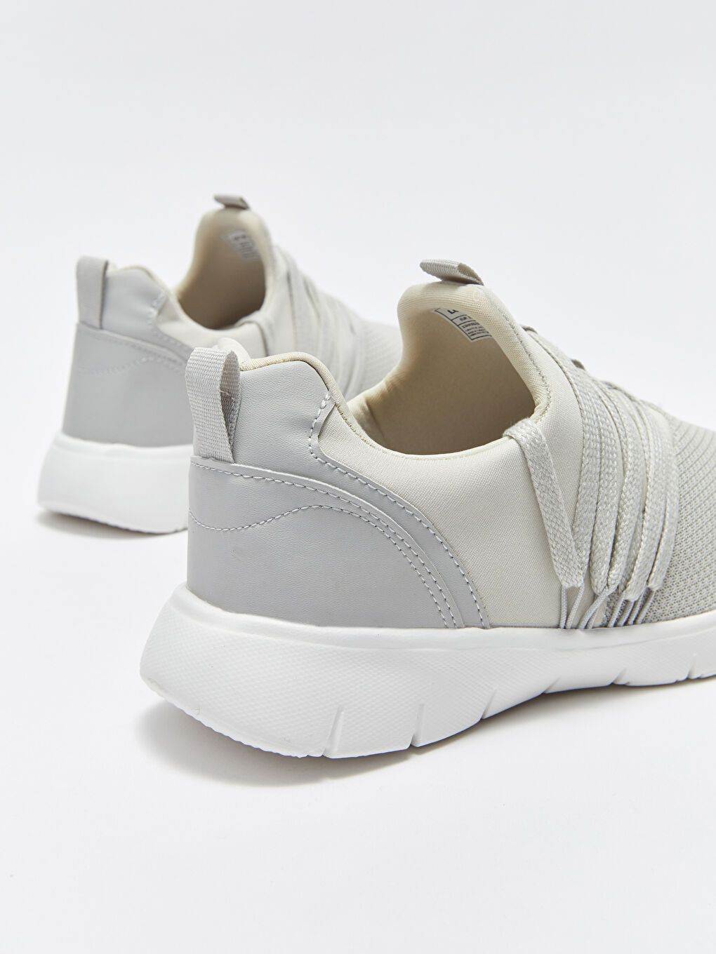 Gri Kadın Triko Spor Ayakkabı-4