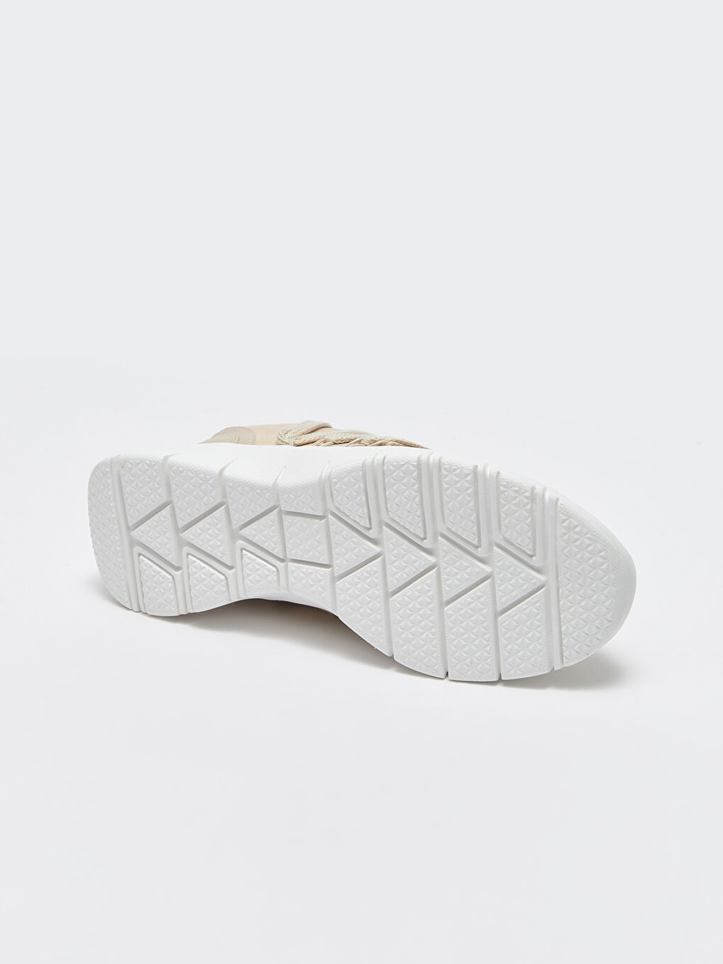 Bej Kadın Triko Spor Ayakkabı-3