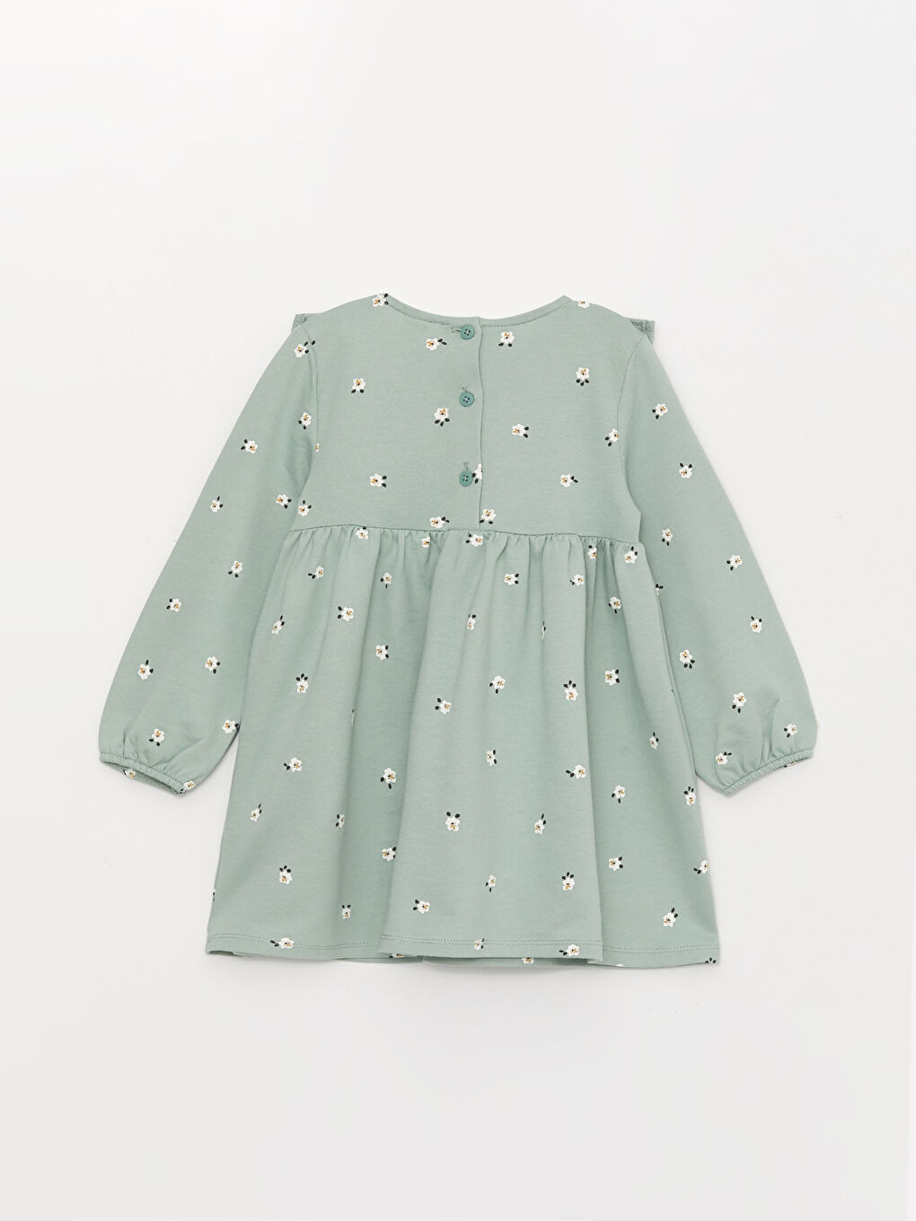 Rochie pentru Bebeluși Fete cu Mânecă Lungă și Model, Guler Rotund-1