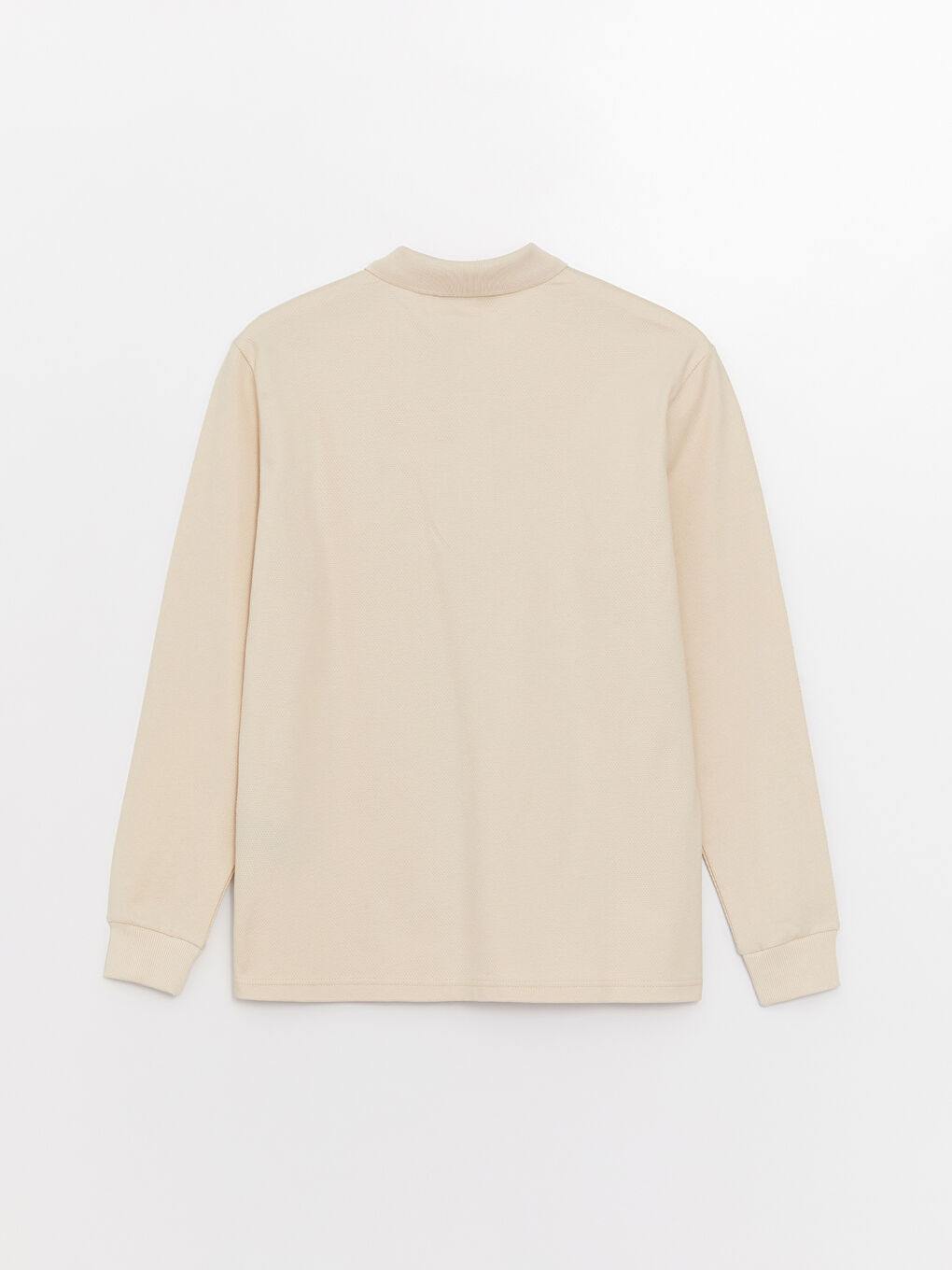 Polo Neck Long Sleeve Men's T-Shirt-1