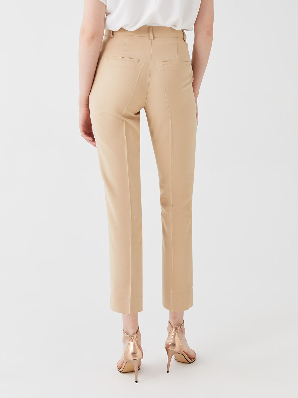 LCW Vision Visoki Struk Cigareta Ravne Ženske Pantalone -S3HL06Z8-GHQ