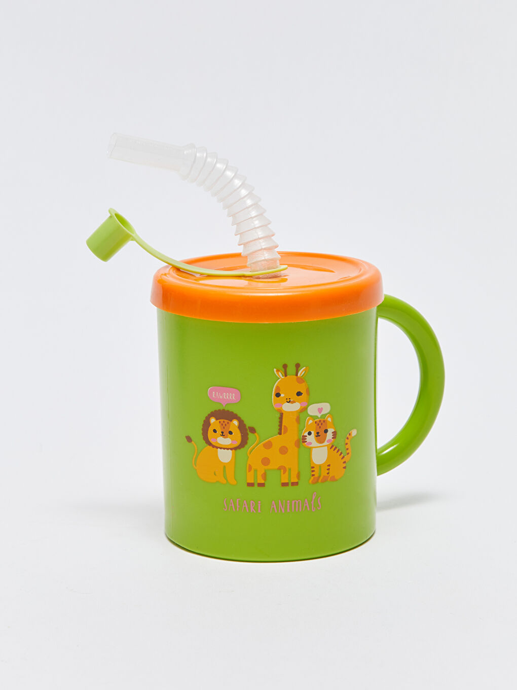 Karışık Baskılı Unisex Bebek Pipetli Bardak-1