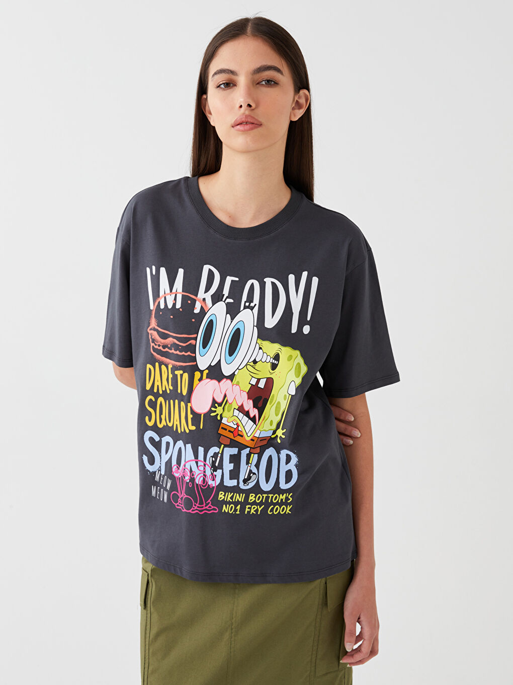tシャツ SKOOKUM Crew Neck Sweat Shirts Print レディース Oversized Printed Sweatshirt - White/Slipknot - Ladies | H&M US
