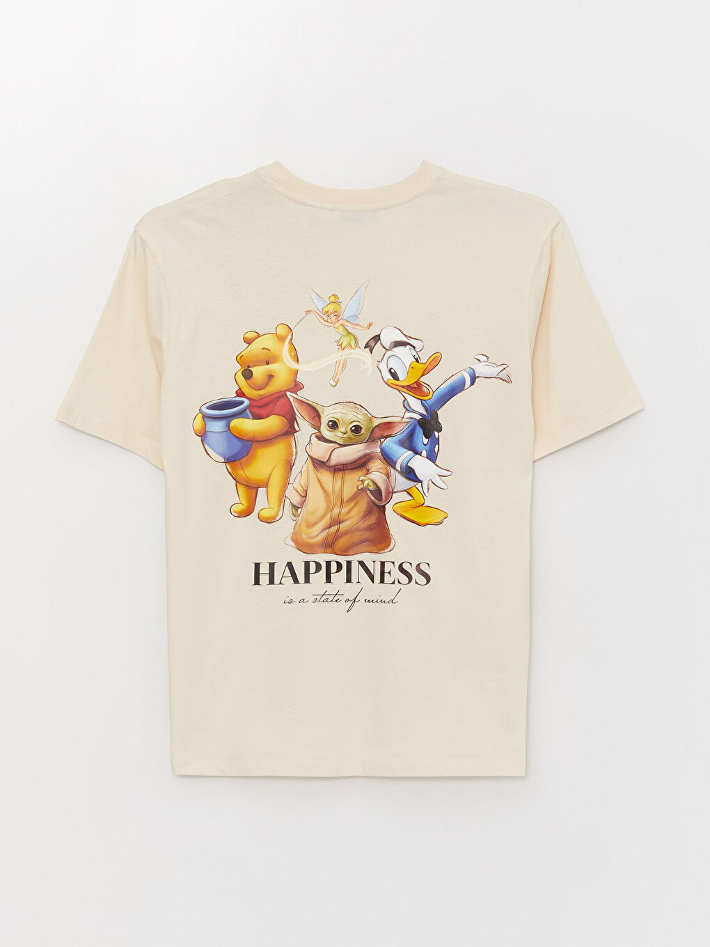 Crew Neck Donald Duck Printed Short Sleeve Oversize Women's T-Shirt-6