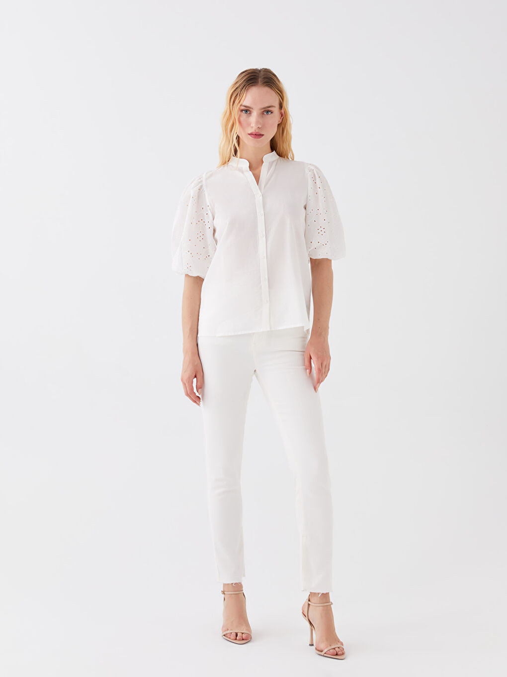 Chemise pour Femmes à Motifs avec Col Henley-2