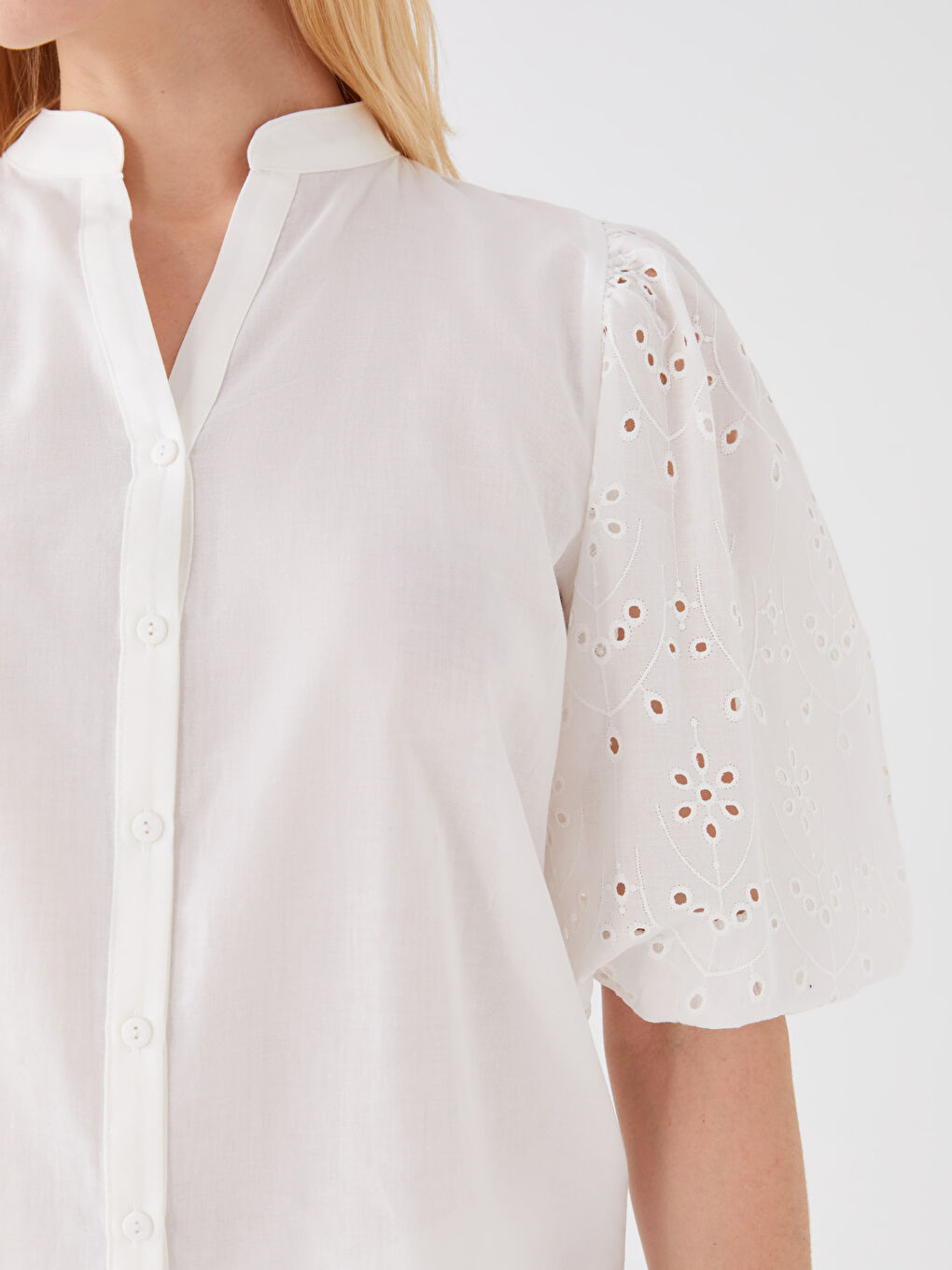 Chemise pour Femmes à Motifs avec Col Henley-3