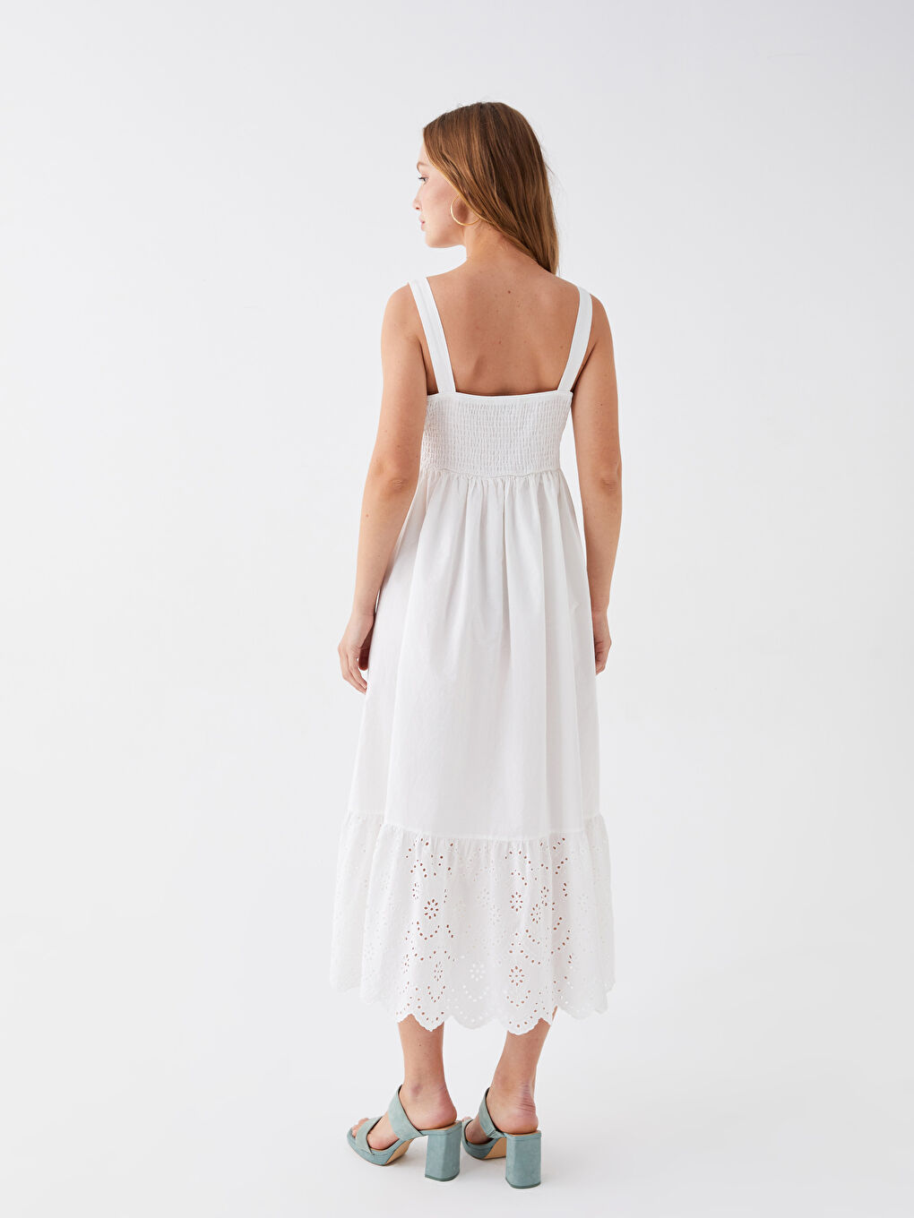 Square Collar Straight Strap Women's Dress -S3HM27Z8-U7E
