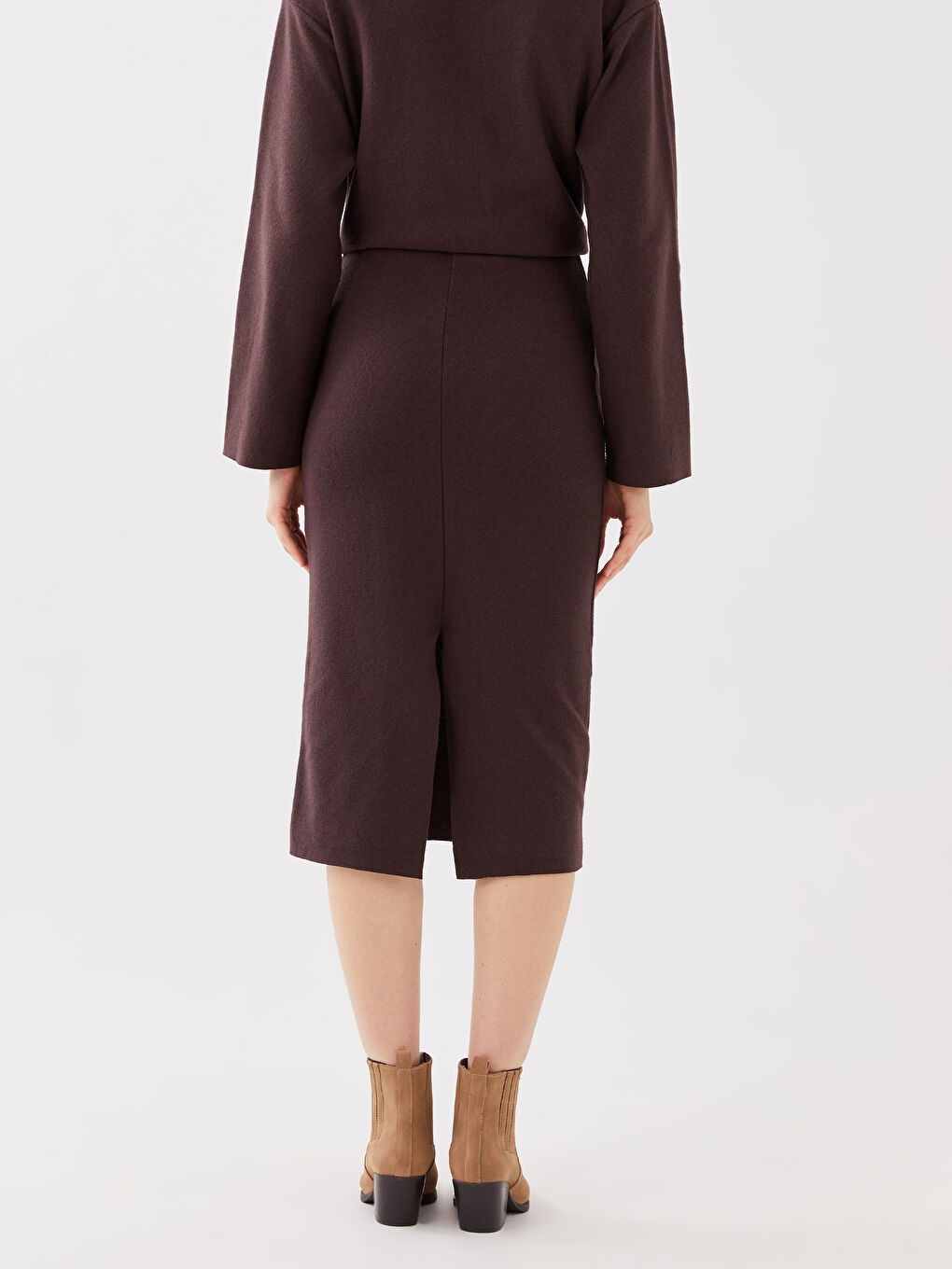 Women's Slim Fit Slit Detailed Skirt -S3HM36Z8-HFD