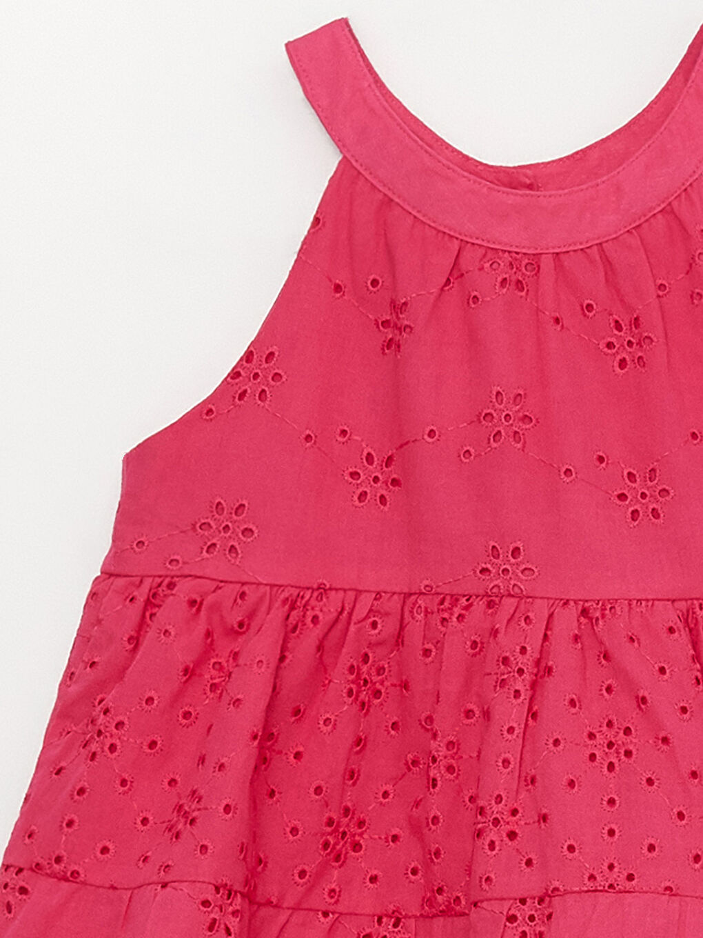 Robe Brodée pour Filles Bébé à Col Rond-4
