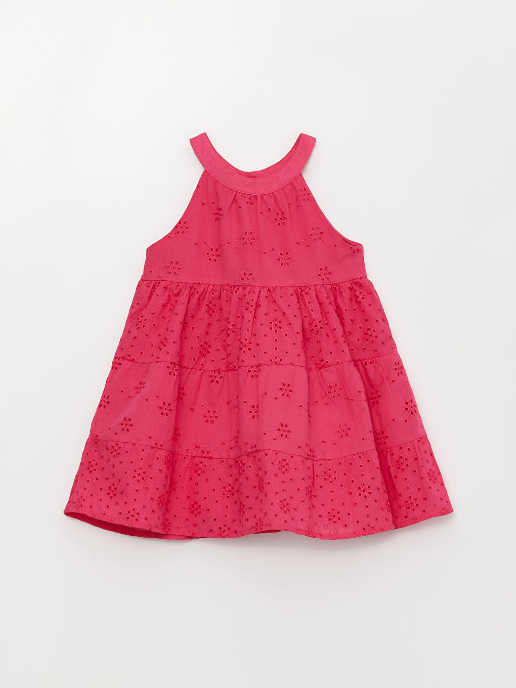 Robe Brodée pour Filles Bébé à Col Rond-2