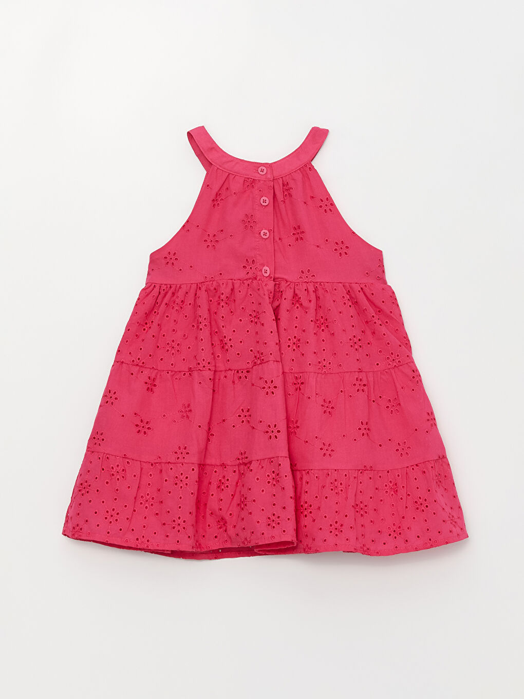 Crew Neck Embroidered Baby Girls' Dress -S3HM42Z1-GZ6 - LC